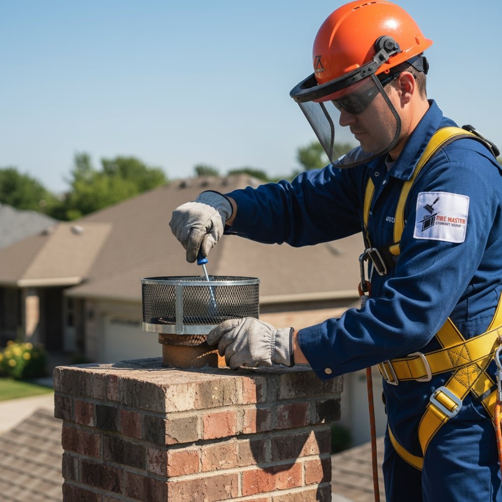 Dallas Chimney Cap Installation